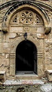 Medieval entrance door