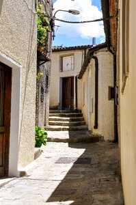 Paved tourist area italy