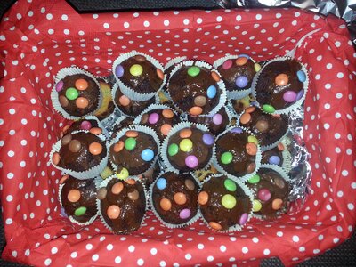 Cupcakes sweet smarties