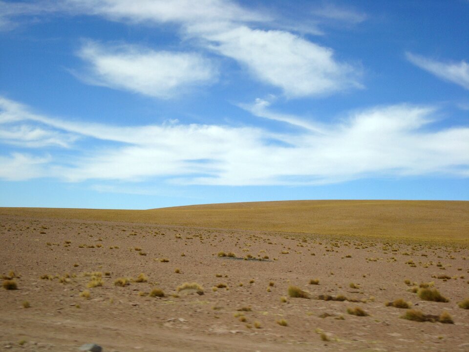 Landscape desert sky