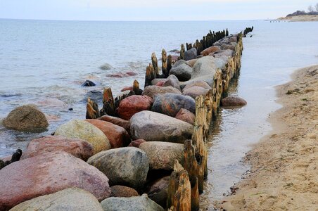Water beach stones photo