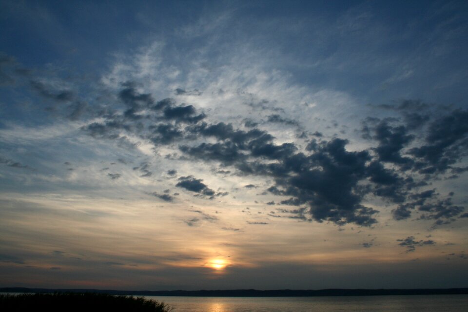 Lake balaton lake sunset