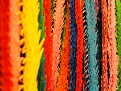 Colors paper folded
