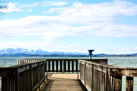 Landscape chiemsee lake photo