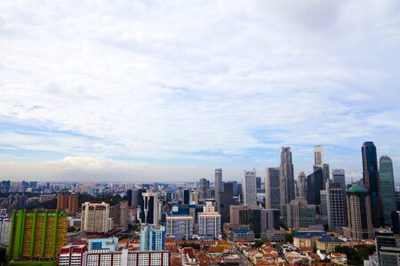 Urban asia singapore skyline photo