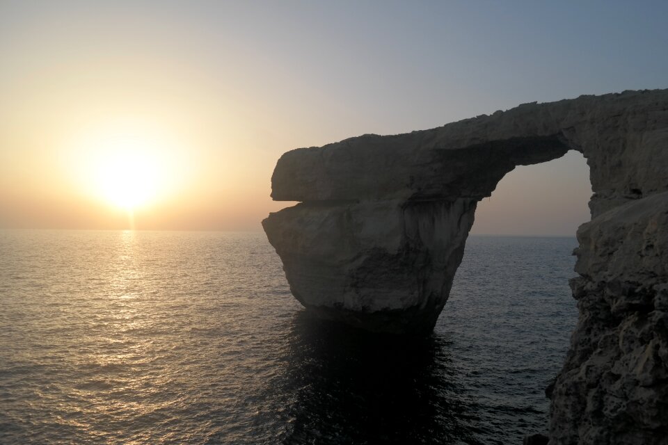 Gozo azure window sunset
