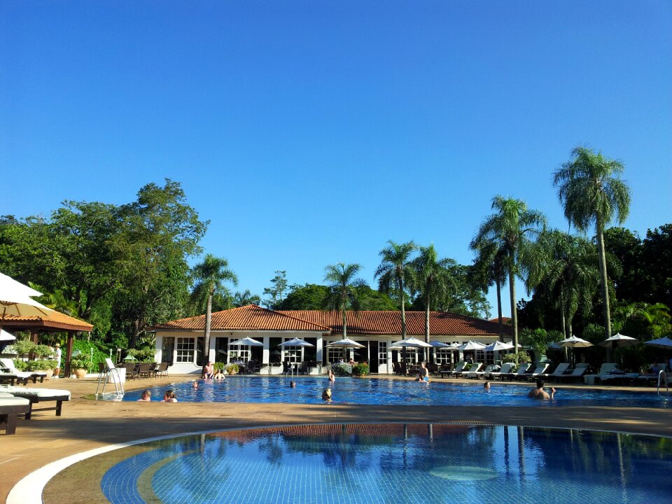 Brazil hotel in national park swimming pool
