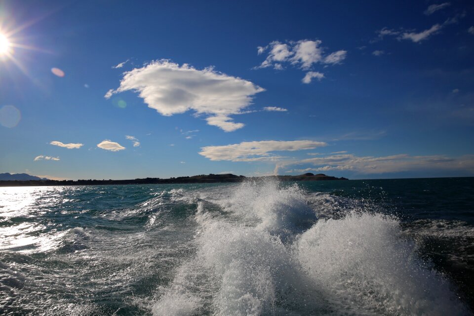 The sea the waves sky