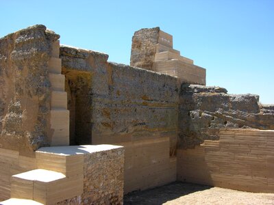 Wall roman queen fortress badajoz