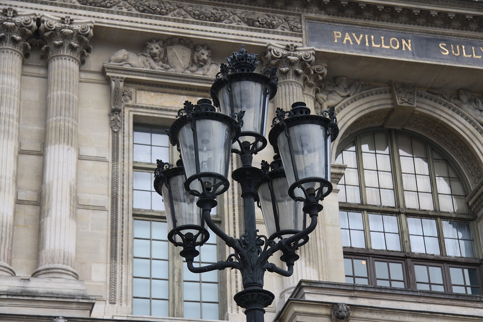 Lights louvre pavilion