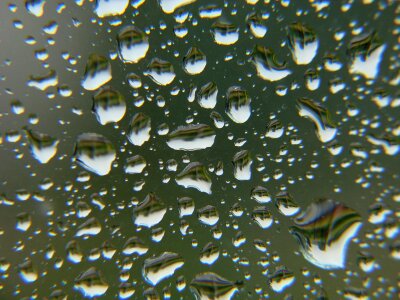 Window rain drops water