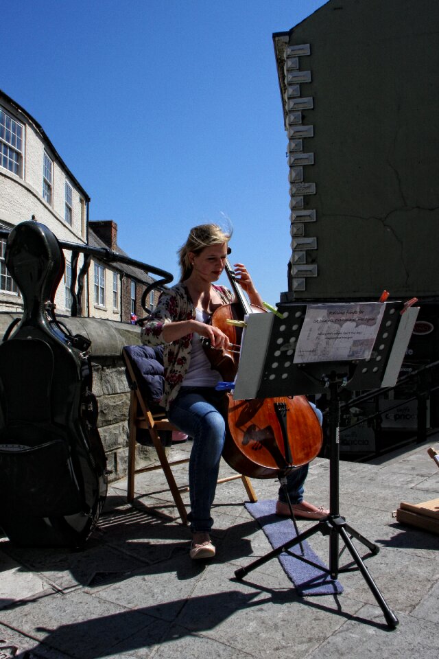 Woman girl musician