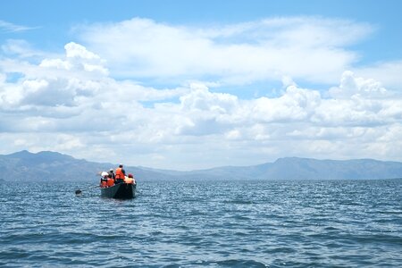 Erhai lake in yunnan province tourism photo