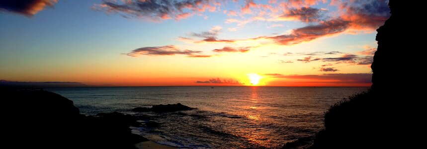 Sky clouds sea photo