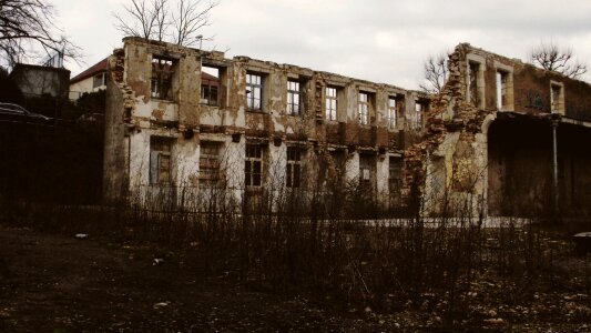 Landscape ruins abandonment
