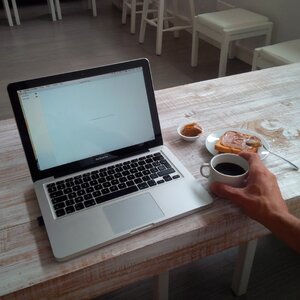 Bread computer breakfast