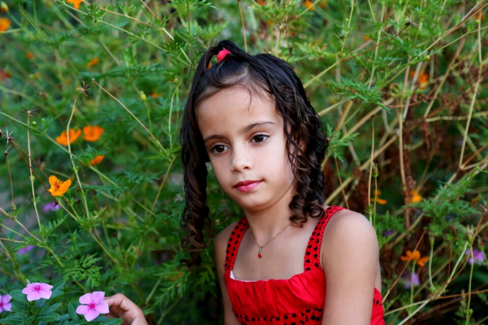 Child family green grass