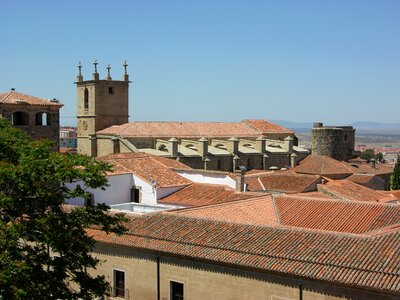 Cáceres rooftop view heritage