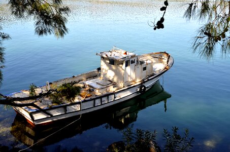 Boat water sea photo