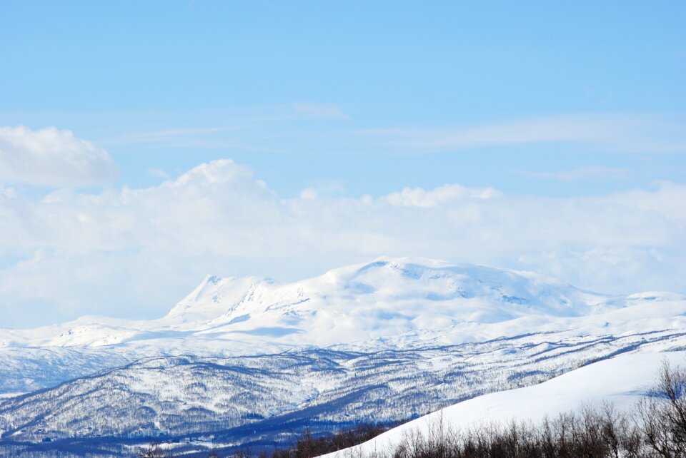Real mountains swedish mountains snow