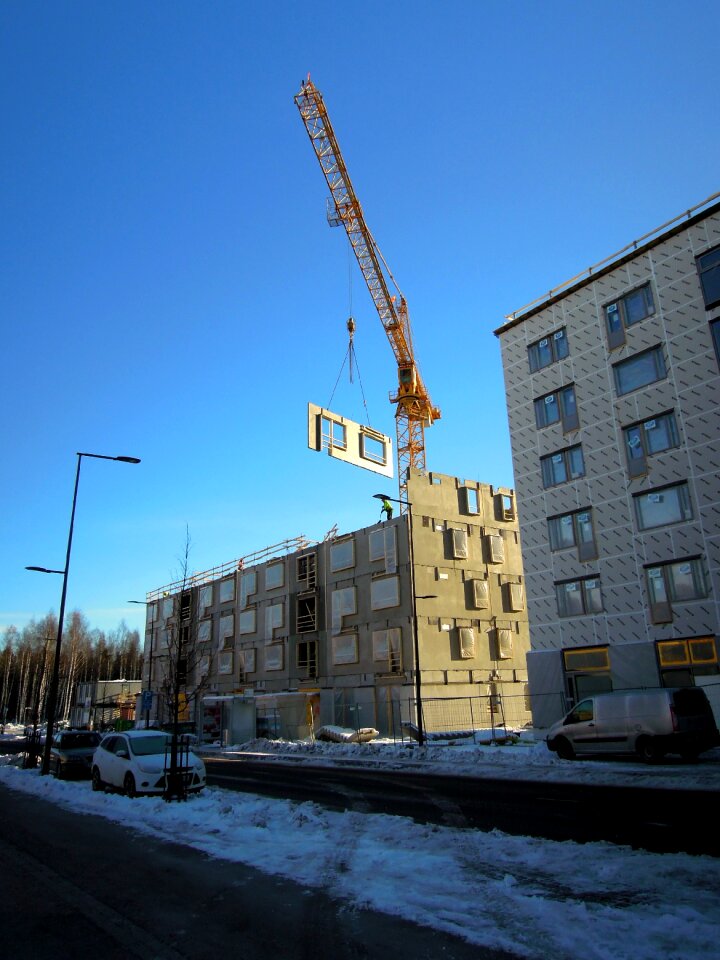 High construction site finnish