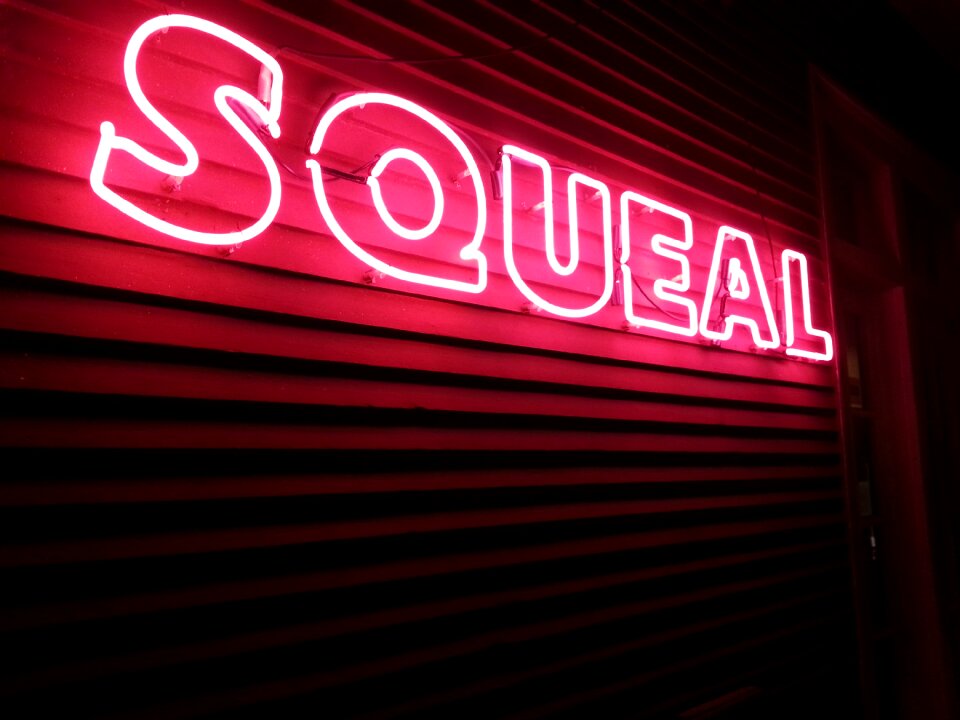 Pink red black neon