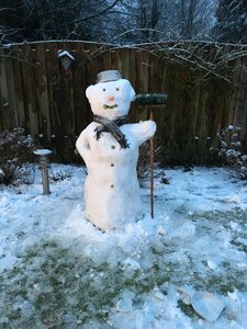 Winter snowman cold