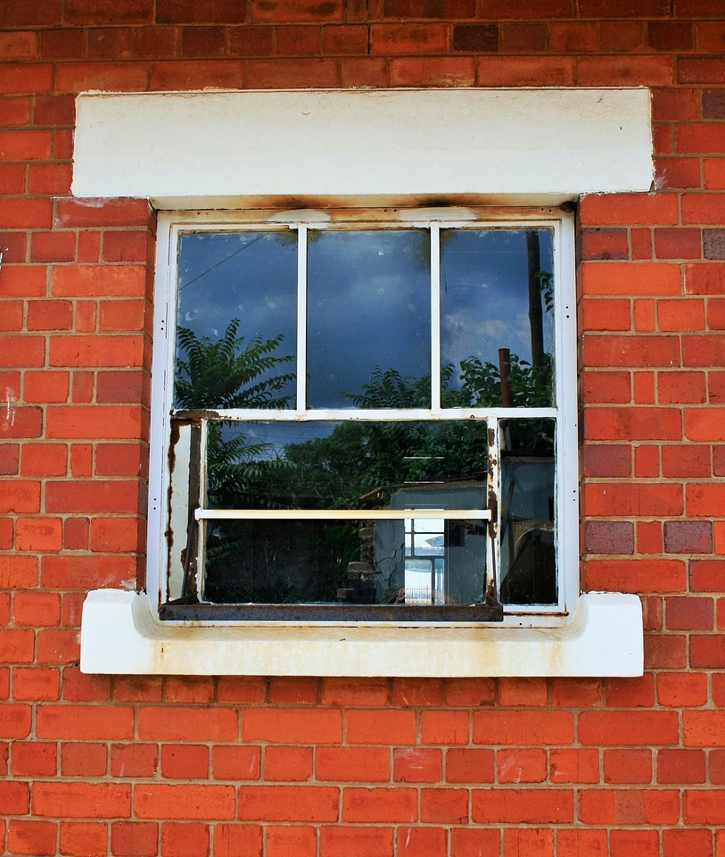 Window reflection backdrop photo