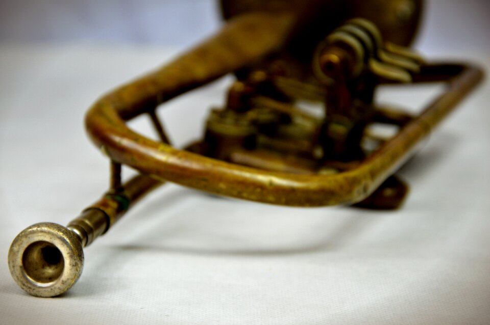 Trumpet instrument play