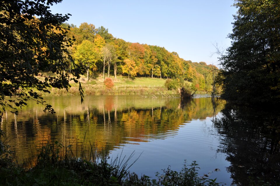 Lake peaceful fall