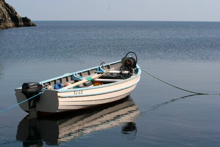 Marine bay fishing boat photo
