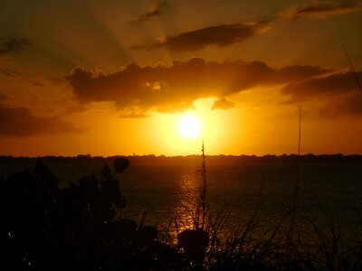 Evening landscape horizon photo