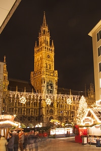 Munich marienplatz christmas splendor photo