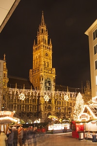 Munich marienplatz christmas splendor