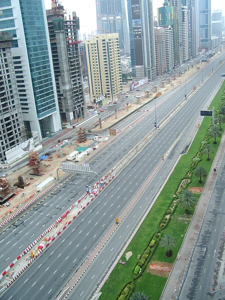 Uae road united arab emirates
