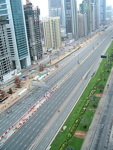 Uae road united arab emirates