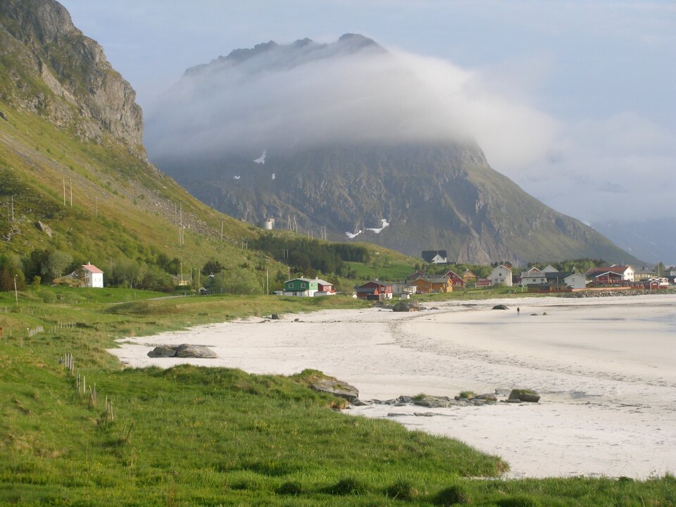 Beach lofoten summer