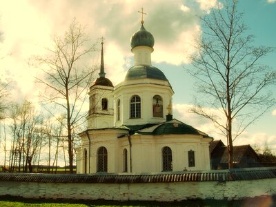 Monastery pskov region temple