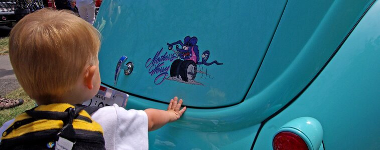 Toddler car show trouble
