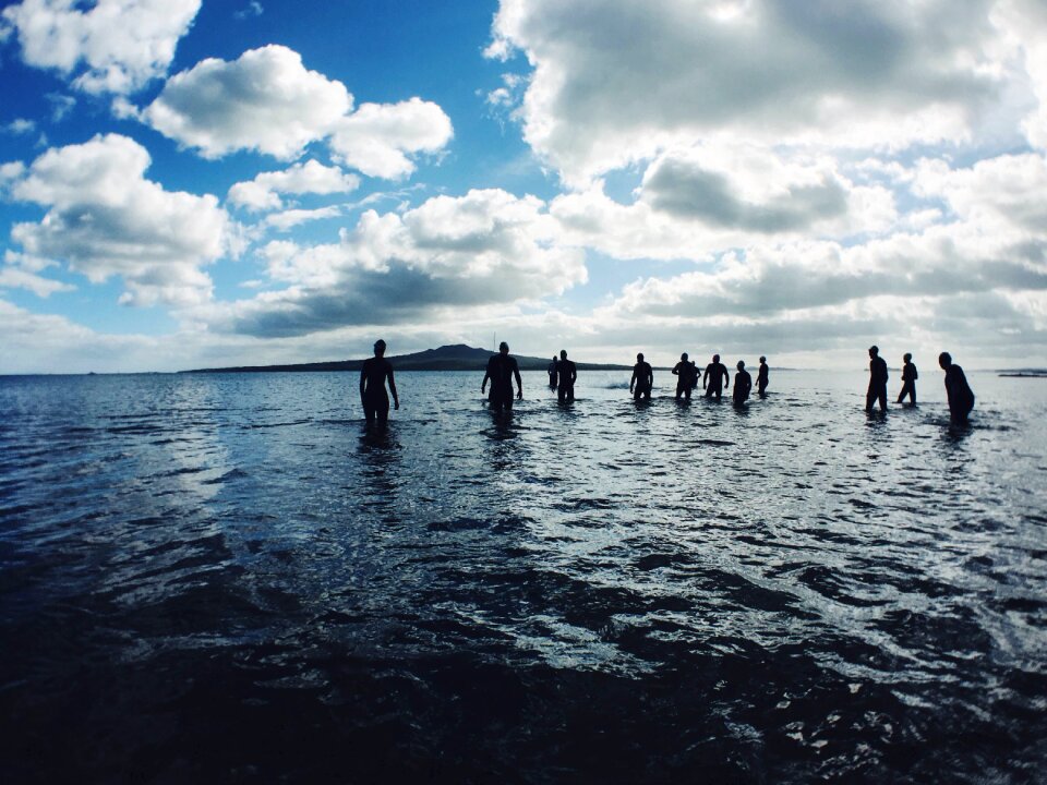 Ocean bathing leisure