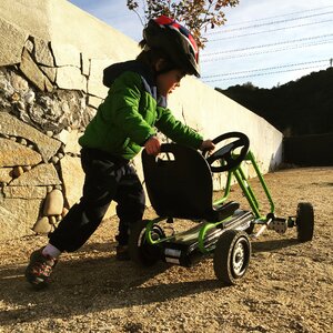 Go kart 3 years young boy