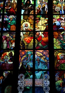 Religious glass window
