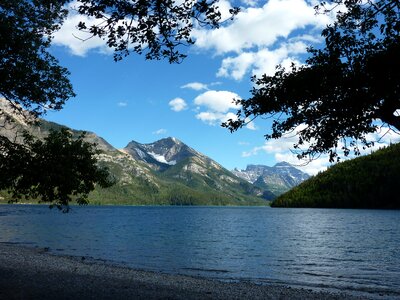 Waterton lake alberta canada photo