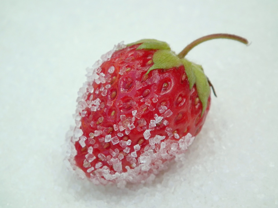 Wild strawberry garden strawberry appetizing