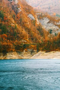 River landscape fall season photo