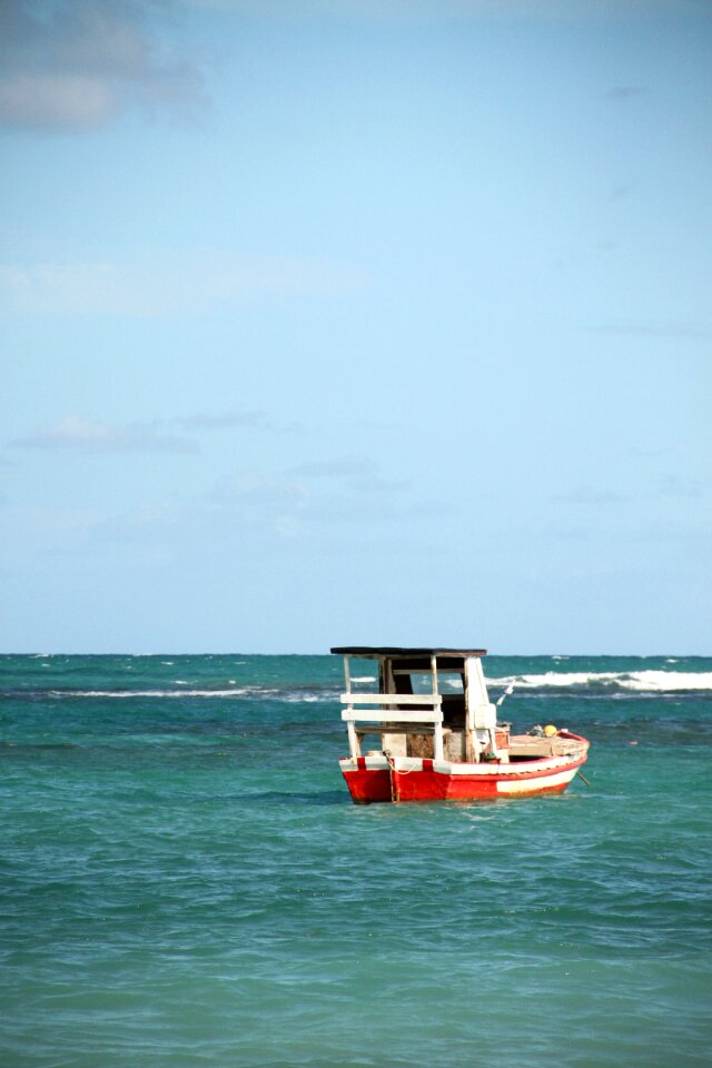 Landscape vessel wooden boat