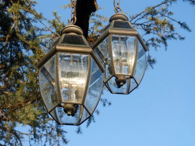 Hanging lamps illumination outdoor lighting photo