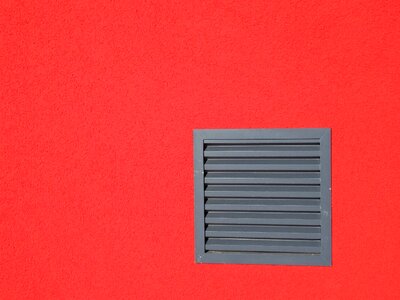Structure ventilation grille bright red photo