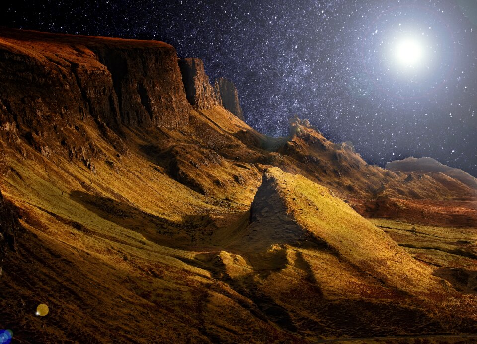 High mountain nature star