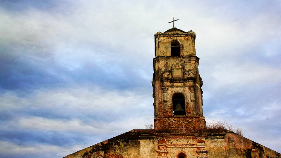 Building spire bell photo